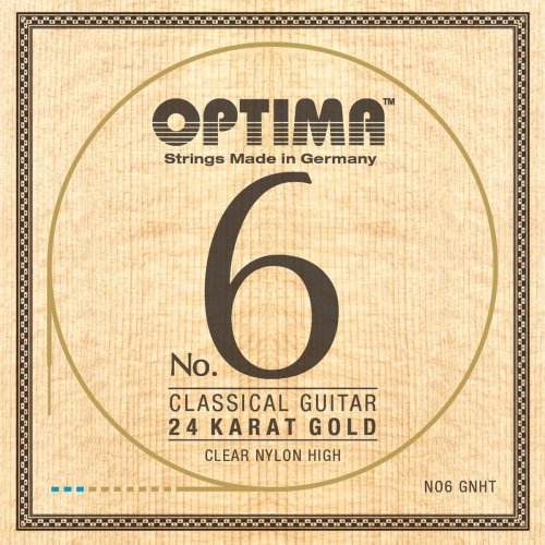 Optima No. 6 Clear Nylon/24K Gold Konzertgitarre Satz