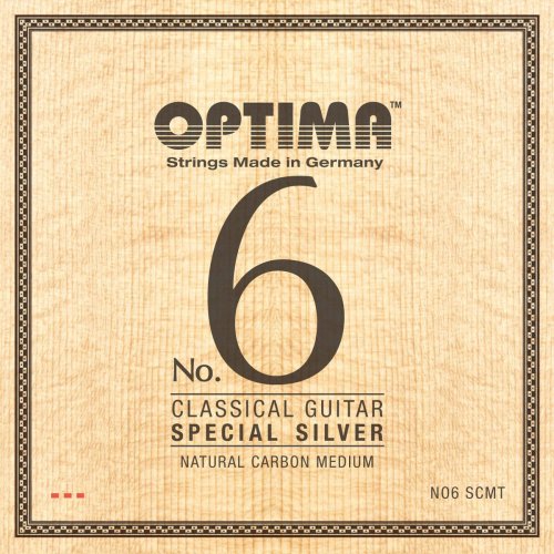 Optima No. 6 Natural Carbon/Spezial Silver Konzertgitarre Satz