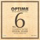 Optima No. 6 Natural Carbon/Spezial Silver Konzertgitarre Satz