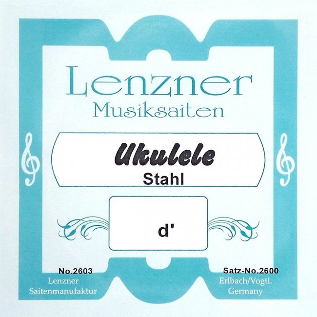 Lenzner Ukulele Stahl D-Einzelsaite