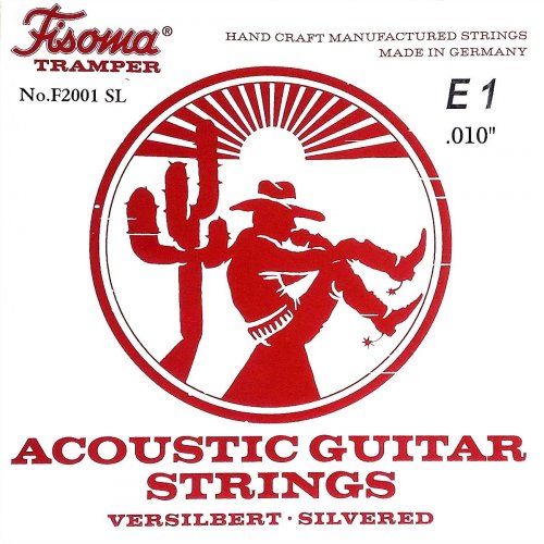 Fisoma Acoustic Guitar Tramper Westerngitarre e1-Einzelsaite