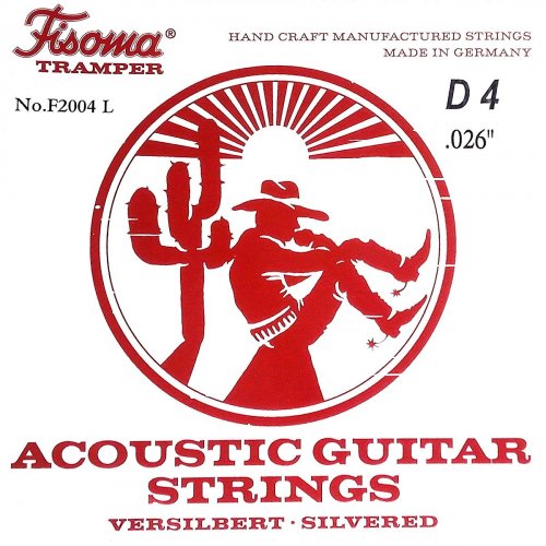 Fisoma Acoustic Guitar Tramper Westerngitarre d-Einzelsaite