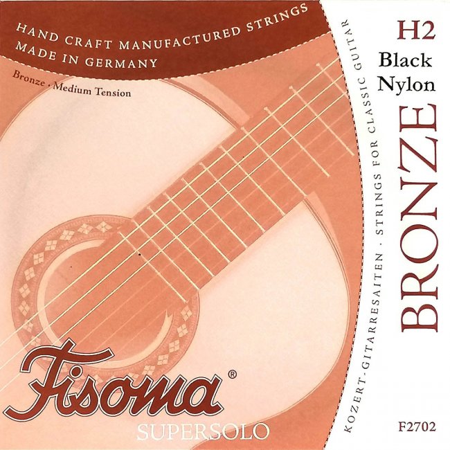 Fisoma Bronze Supersolo Black Konzertgitarre h-Einzelsaite