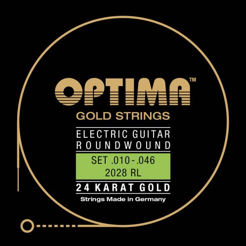 Optima E-Gitarre 24K Gold Strings Satz