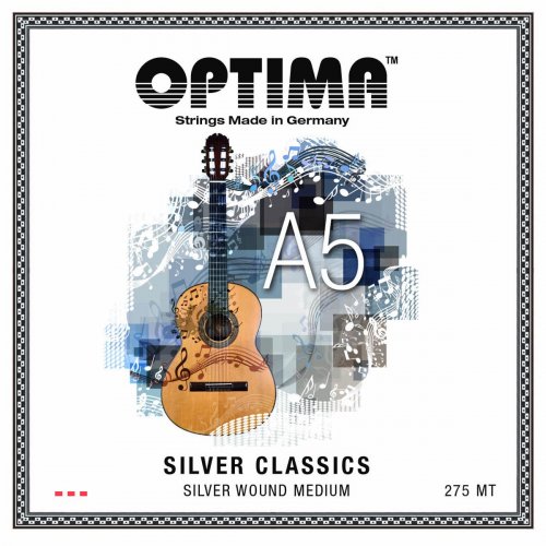 Optima Silver Classics Konzertgitarre A-Einzelsaite